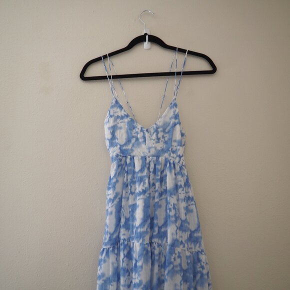 Hyfve Blue Clouds Strappy Dress sz S - Picture 6 of 9